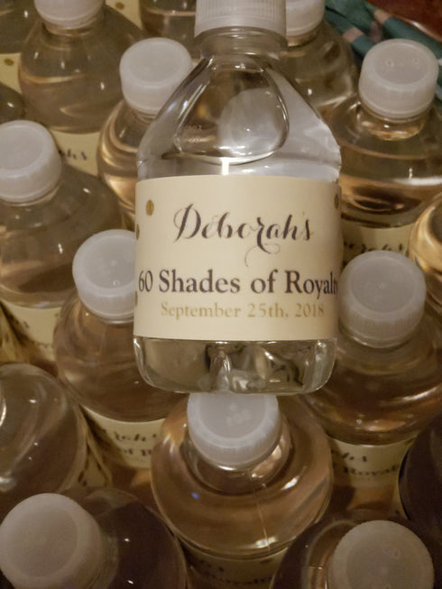 Water Bottle Labels